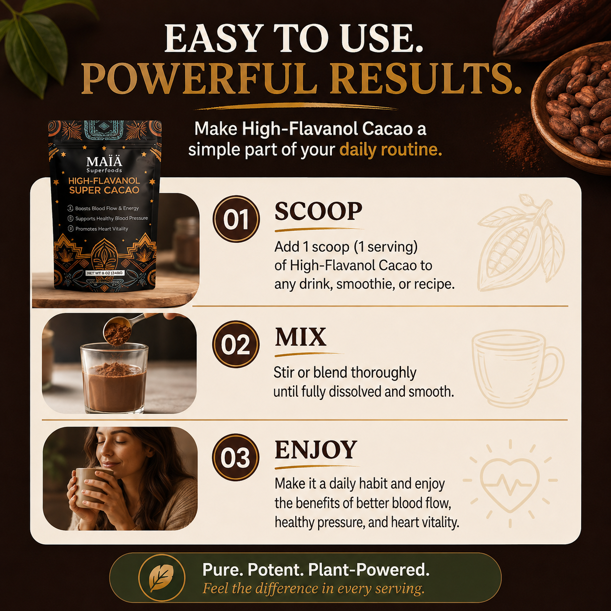 Naturally Boost Nitric Oxide & Blood Flow With Ceremonial Cacao*